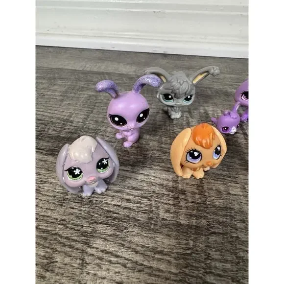 Lot Of Littlest Pet Shop (11) Bunnies Rabbits Glitter Hedgehog Sparkle Baby - Picture 3 of 16